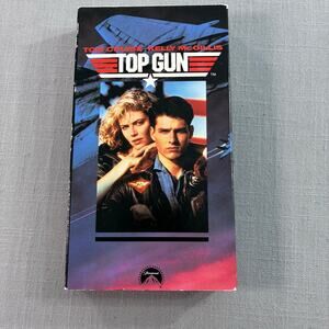 Top Gun VHS Tape 1990 Paramount Tom Cruise Kelly McGillis Movie